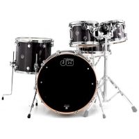 Акустическая ударная установка DW Performance Series 5-piece Shell Pack Steel Snare Ebony Stain