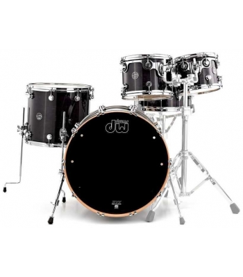Акустическая ударная установка DW Performance Series 5-piece Shell Pack Steel Snare Ebony Stain