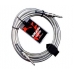 Кабель DiMarzio EP1715SSSM Metallic Instrument Cable 15ft Chrome