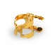 Лигатура RICO HAS1G H-Ligature & Cap - Alto Sax Gold Plated