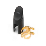 Лигатура RICO HTS1G H-Ligature & Cap - Tenor Sax Gold Plated