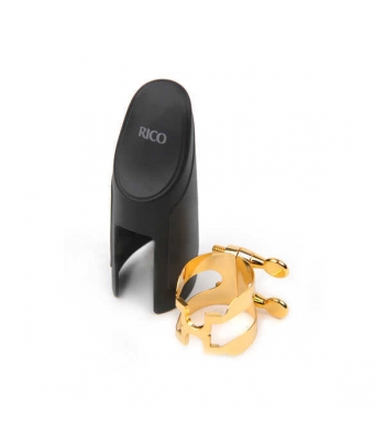 Лигатура RICO HTS1G H-Ligature & Cap - Tenor Sax Gold Plated