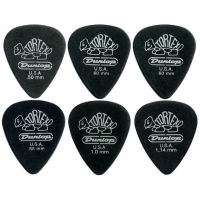 Медиаторы Dunlop 4880 Tortex Pitch Black Cabinet