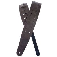 Ремни Planet waves PW25PRF01 Vented Leather Guitar Strap, Black Rows