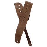 Ремни Planet waves PW25PRF02 Vented Leather Guitar Strap, Brown Diamonds