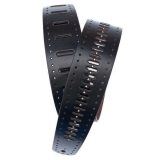 Ремни Planet waves PW25PRF06 Vented Leather Guitar Strap, Black Studs