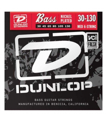 Струны Dunlop DBN30130 Nickel Plated Steel Medium 6 String 30-130